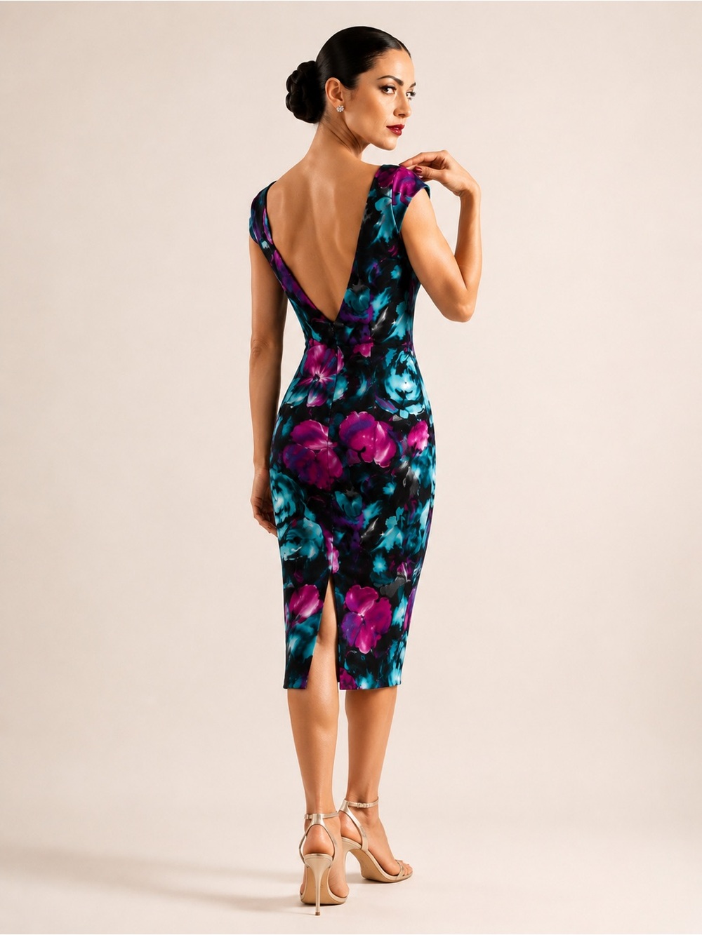 Open Back Tango Dress Reversible Designer ONel